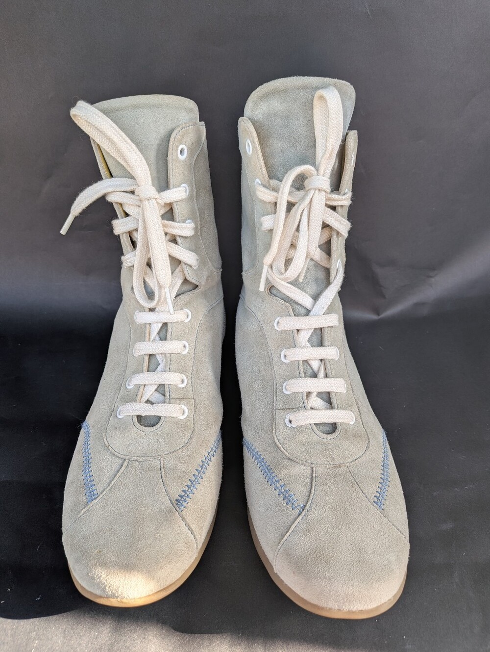Vintage Espace Women's Leather/Suede Lace Up Boots Size 8 - Picture 5 of 16
